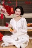  PM6282 - Pyjama dài polka dots 