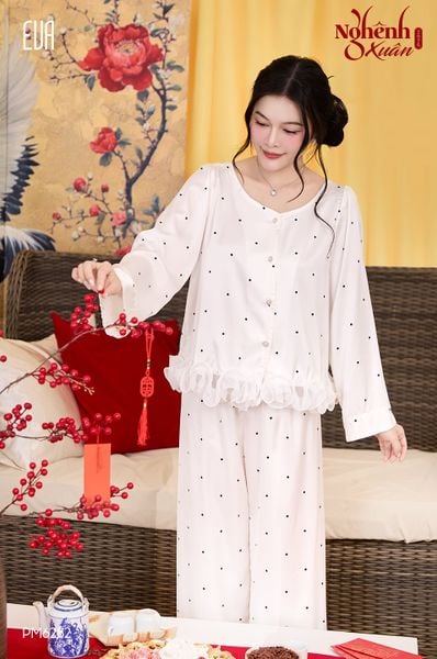  Xuân Nghênh - PM6282 - Pyjama dài polka dots 