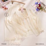  Bộ lụa dài phối lưới 3 chi tiết PM6284 