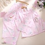  Bộ ngủ pijama lụa dài PM89 ( nhiều hoạ tiết) 