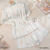  Pyjama lụa ngắn PM6587-1 