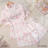  Pyjama lụa ngắn PM6587-1 