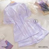  Pyjama lụa ngắn màu ombre PM6615-1 