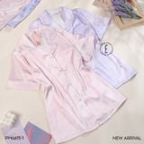  Pyjama lụa ngắn màu ombre PM6615-1 