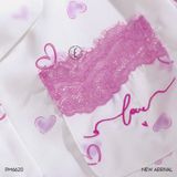  Pyjama dài lụa satin phối ren PM6620 