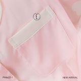  Pyjama ngắn lụa hình tim PM6631-1 