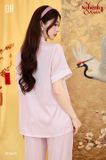  PM6631-1 | Pyjama quần dài tay ngắn hình trái tim 