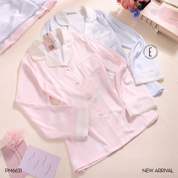  Pyjama dài lụa satin mềm PM6631 