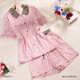  Pyjama lụa phối beo PM6647-1 