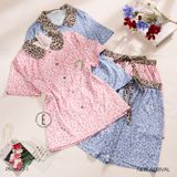  Pyjama lụa phối beo PM6647-1 
