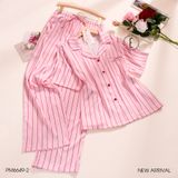  Pyjama lụa quần dài tay ngắn PM6649-2 