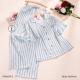  Pyjama lụa quần dài tay ngắn PM6649-2 