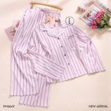  Pyjama sọc lụa satin mềm PM6649 