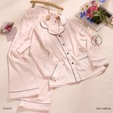  Pyjama dài viền trơn PM6675 