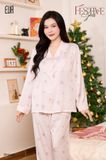  Pyjama dài lụa satin mềm PM6681 