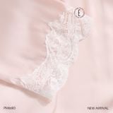  Pyjama dài lụa satin viền ren PM6683 