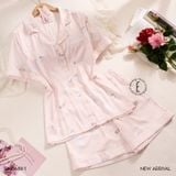  Pyjama ngắn lụa satin PM6688-1 