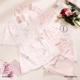  Pyjama ngắn lụa satin PM6688-1 