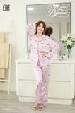  BỘ LỤA DÀI MẶC NHÀ LIGNE PM6747 KẺ SỌC 
