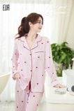  BỘ LỤA DÀI MẶC NHÀ LIGNE PM6747 KẺ SỌC 