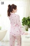  BỘ LỤA DÀI MẶC NHÀ LIGNE PM6747 KẺ SỌC 