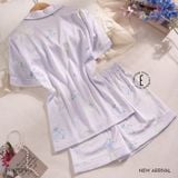  Reverie PM6753-1, Bộ pyjama lụa ngắn 