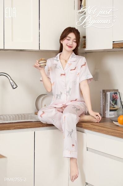  BỘ LỤA DÀI MẶC NHÀ AMI PM6755-2 