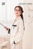  BỘ PYJAMA LỤA SATIN VIỀN PHỐI REN CHANTILLY PM6812 