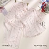  BỘ PYJAMA DÀI HỌA TIẾT KẺ SỌC PM6844-2 