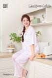  BỘ PYJAMA DÀI HỌA TIẾT KẺ SỌC PM6844-2 