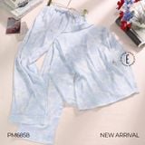  BỘ PIJAMA DÀI HỌA TIẾT HOA CẨM TÚ CẦU PM6858 