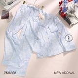  BỘ PIJAMA DÀI HỌA TIẾT HOA CẨM TÚ CẦU PM6858 