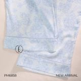  BỘ PIJAMA DÀI HỌA TIẾT HOA CẨM TÚ CẦU PM6858 
