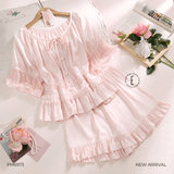  BỘ LỤA NGẮN MẶC NHÀ RUFFLE PM6973 