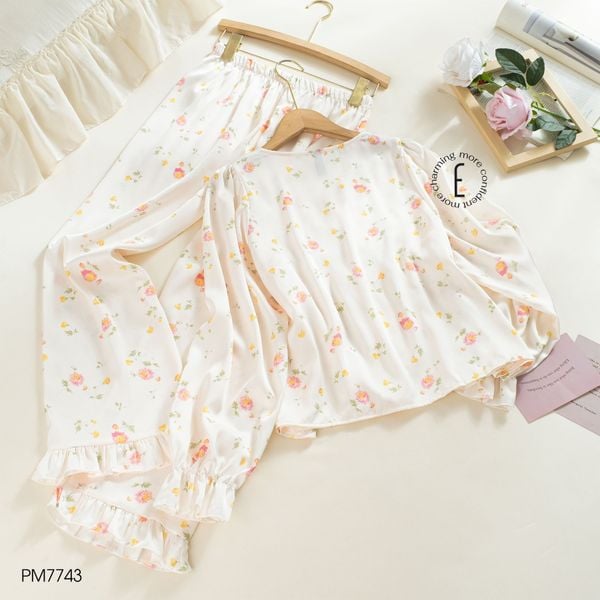  Bộ ngủ pijama lụa dài PM7743 