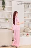  BỘ PYJAMA HỒNG KẺ SỌC NHÚN BÈO ROSÉ PM7761-2 ( PM82 ) 