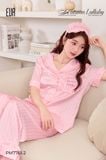  BỘ PYJAMA HỒNG KẺ SỌC NHÚN BÈO ROSÉ PM7761-2 ( PM82 ) 