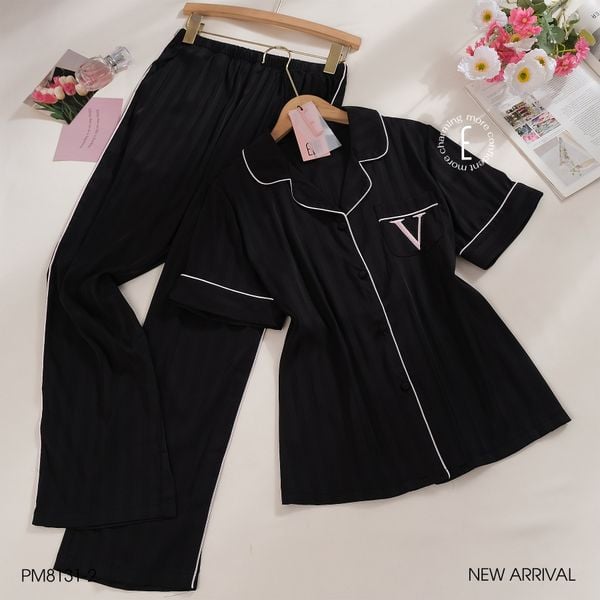  Pyjama lụa quần dài tay ngắn PM8131-2 