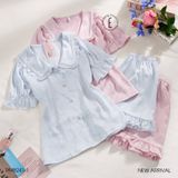  Feminine Pyjama - Bộ lụa ngắn cổ bèo PM8241-1 