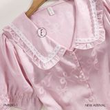  Feminine Pyjama - Bộ lụa ngắn cổ bèo PM8241-1 