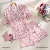  BỘ LỤA NGẮN MẶC NHÀ PM8386-1 