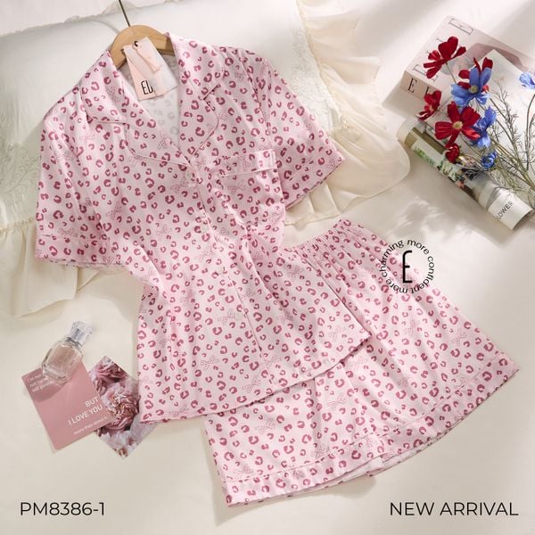  BỘ LỤA NGẮN MẶC NHÀ PM8386-1 