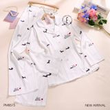  Pyjama dài lụa satin mềm PM8515 