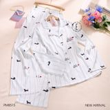  Pyjama dài lụa satin mềm PM8515 