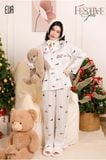  Pyjama dài lụa satin mềm PM8515 