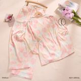  Pyjama tim hồng dài PM8540 