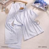 Pyjama lụa trơn dài PM8558-2 