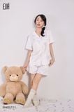 Lavie PM8577-1 , Bộ pyjama lụa satin ngắn 
