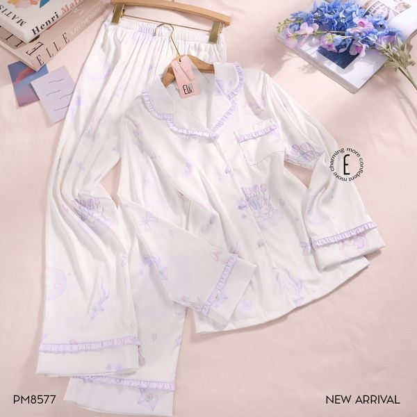  Pyjama lụa dài PM8577 