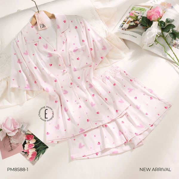  BỘ LỤA NGẮN MẶC NHÀ PM8588-1 